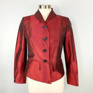 PAUW Amsterdam 100% Silk Three Button Suit Jacket